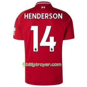 Billige Fotballdrakter Liverpool Henderson 14 Hjemmedraktsett 2018/19 Kortermet